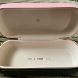 Kate Spade pink eyeglass/sunglasses case. Gently used